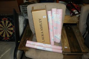 A box of Laura Ashley wall paper