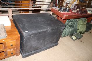 A large carpenter's tool chest with fitted interio