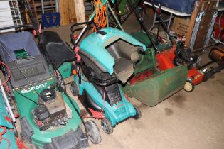 A Bosch electric rotary lawn mower