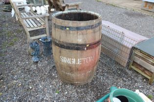 A Singleton Distillery barrel