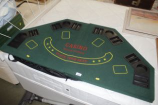 A folding casino board