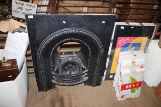 A cast iron fireplace and surround AF