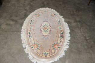 An approx. 5'6" x 3'3" Chinese patterned hearth ru