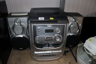 A Murphy music centre Hi-Fi system together with a