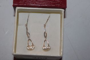 A pair of Sterling silver Kit Heath ear-rings