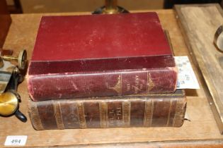 A leather bound family Bible and Vol. an Antiquary