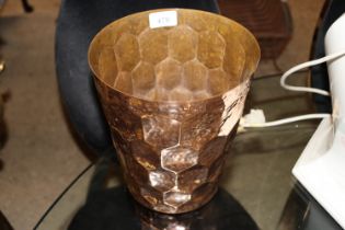 A Tom Dixon Eclectic copper Champagne bucket with