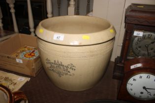 A large Doulton bread pan