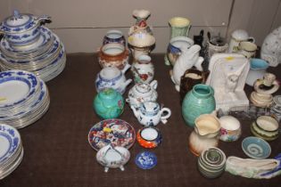 A collection of mostly Oriental china and ceramics