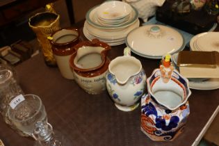 A Sylvac jug, a Masons regency jug, an Ironstone j