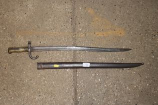 A French 19th Century sword bayonet