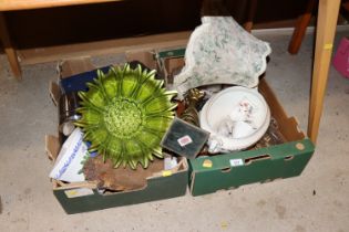 Two boxes of various sundry items
