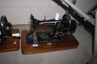 A Frister & Rossman vintage hand sewing machine