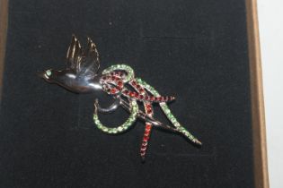 A Sterling silver brooch in the form of Bird of Pa
