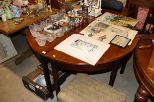 A pair of 19th Century D end tables