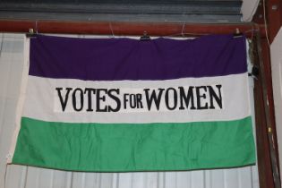 A Vote for Women Suffragettes type flag