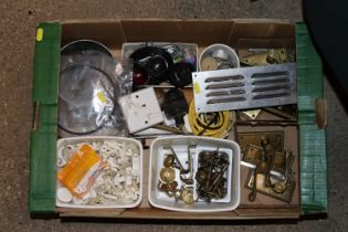 A box of various sundry items