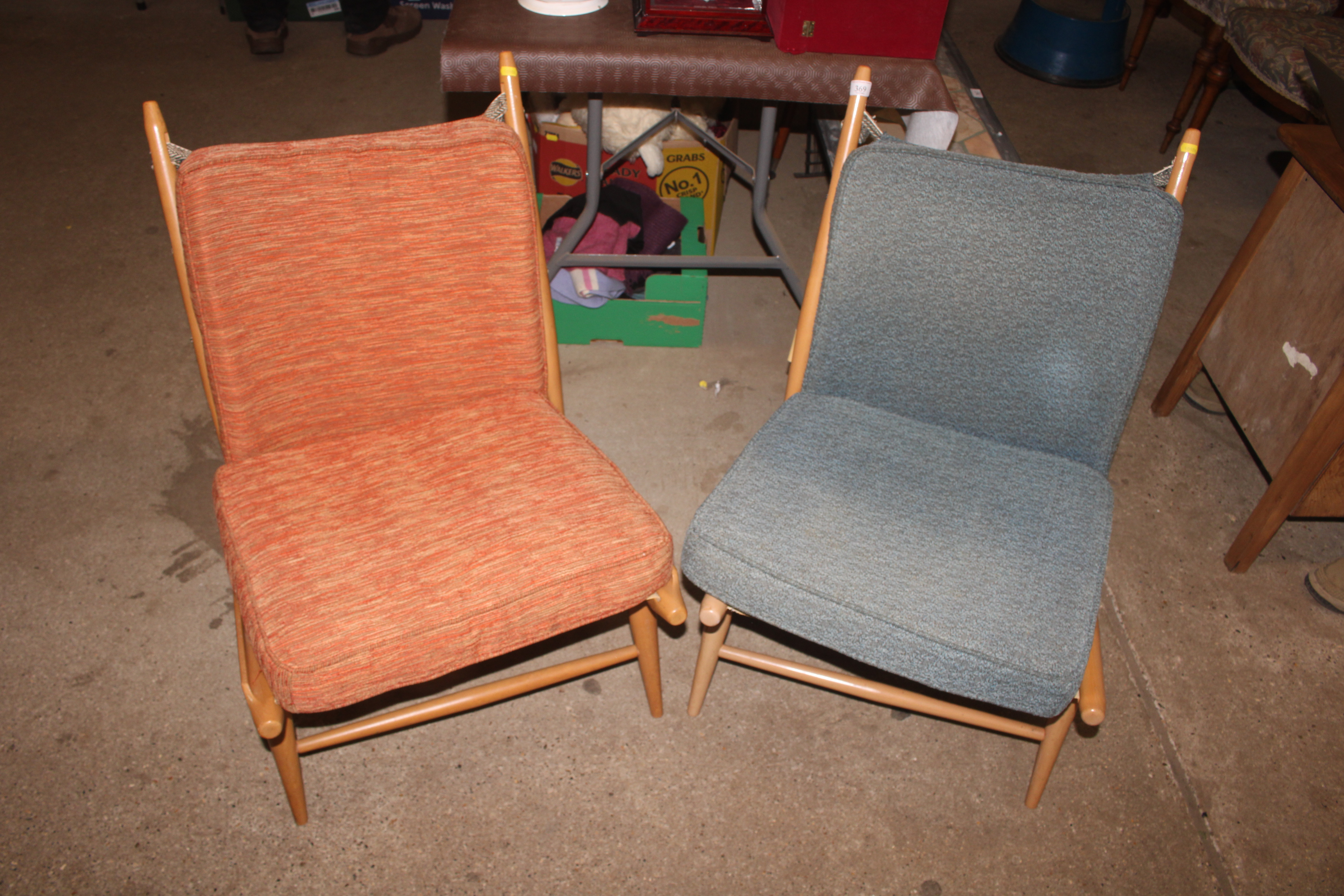 Lucien Ercolani-Ercol Model 427, pair of retro vin