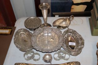 A quantity of silver plated ware