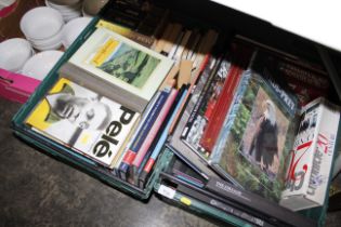 Two boxes of books