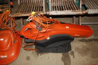 A Flymo electric garden vac