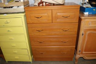 An Alstons furniture chest of two short and three long drawers