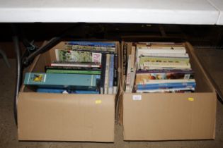 Two boxes of various books