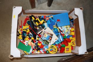 A box of miscellaneous Lego