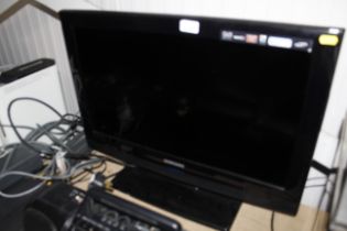 A Samsung flat screen television