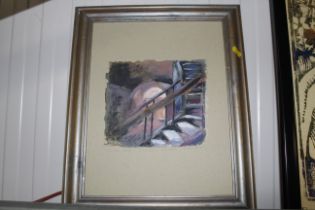 A small watercolour 'To the Cellar/Seller' ??