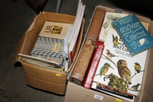 Two boxes of books