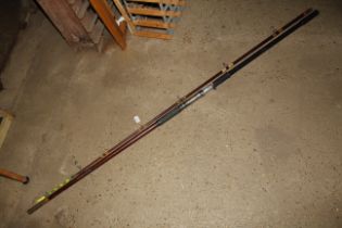 A two piece sea fishing rod