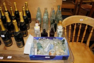 A collection of various vintage bottles