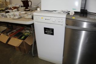 A Hotpoint dishwasher