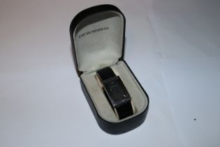 An Emporio Armani cased gents wrist watch