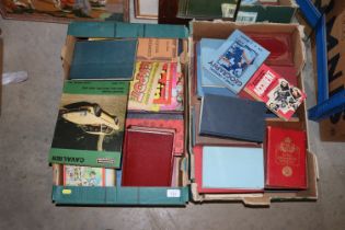 Two boxes of miscellaneous books