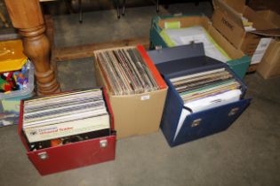 Three boxes of miscellaneous LP records