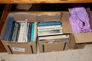 Two boxes of porcelain reference books