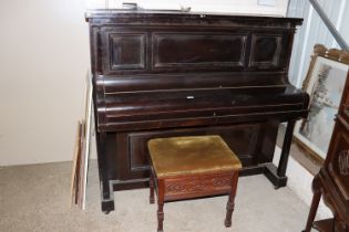 A mahogany cased Bluthner of Leipzig upright piano