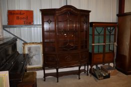 An Edwardian mahogany china display cabinet AF