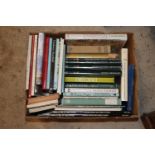 A box of Art related books