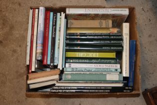 A box of Art related books