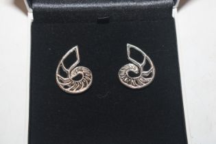 A pair of Sterling silver open work ear-rings appr