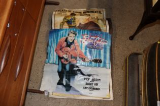 Two posters and an oil painting