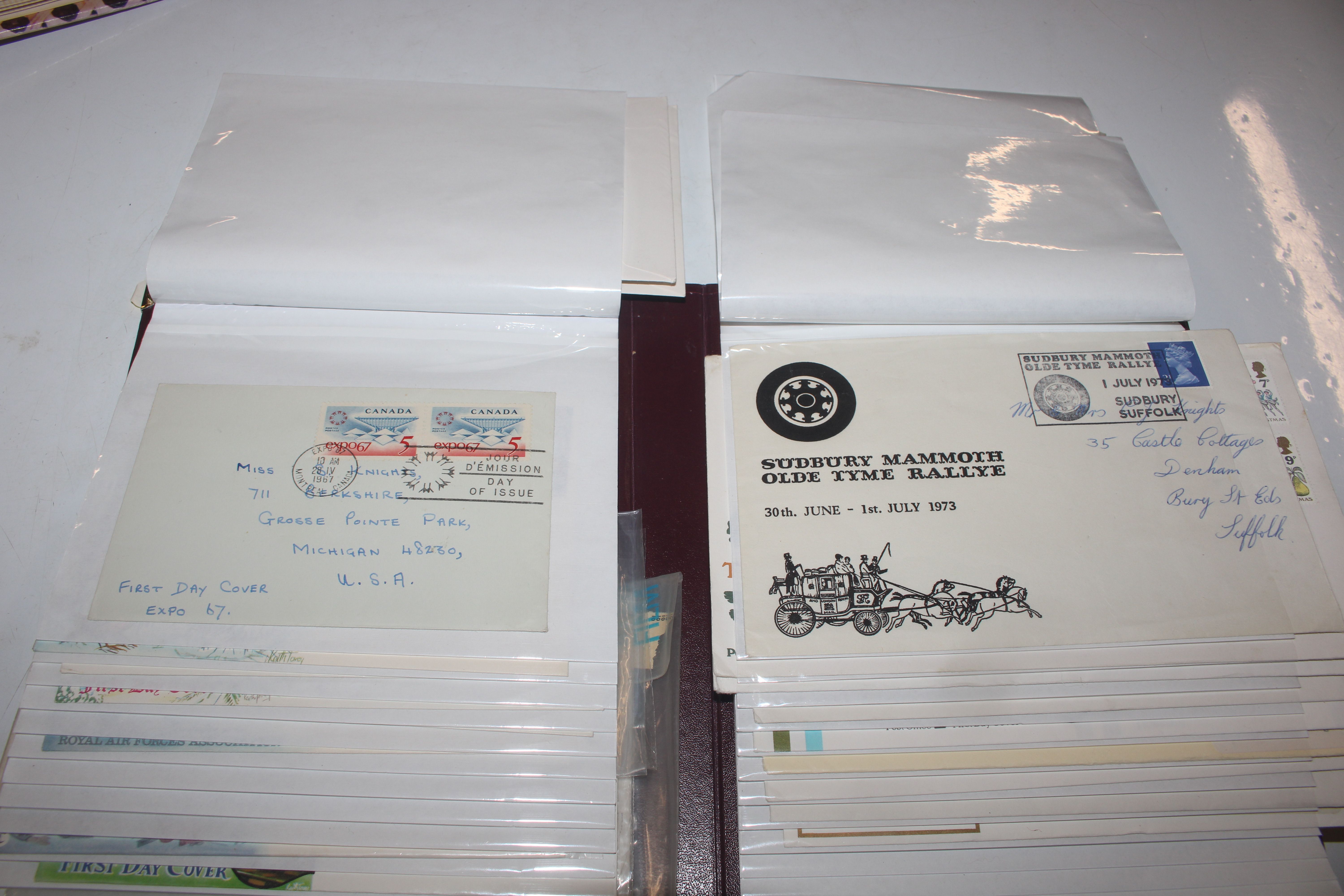 Two albums containing stamps and First Day covers; - Image 2 of 28