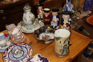 A Beswick Hamlet jug; an Oriental porcelain bowl;