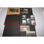 Three vintage photographs albums and contents