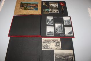 Three vintage photographs albums and contents