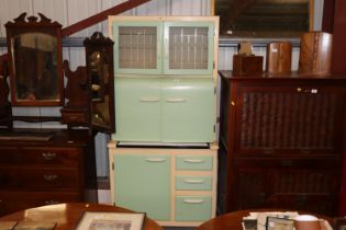 A post-war utility kitchen dresser