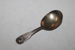 A Georgian silver caddy spoon, Hallmarked London 1